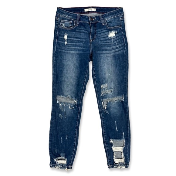 Cello Pants - CELLO distressed skinny jeans